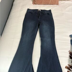 Shyanne Dark Blue Flare Jeans